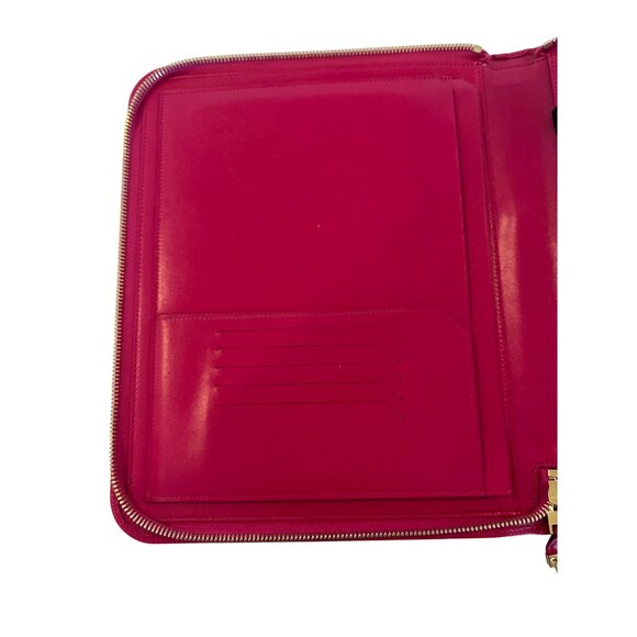 Unisex Saint Laurent Fuchsia Leather Tablet Case - Picture 10 of 13